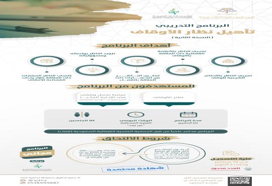 البرنامج التدريبي: تأهيل نظار الأوقاف